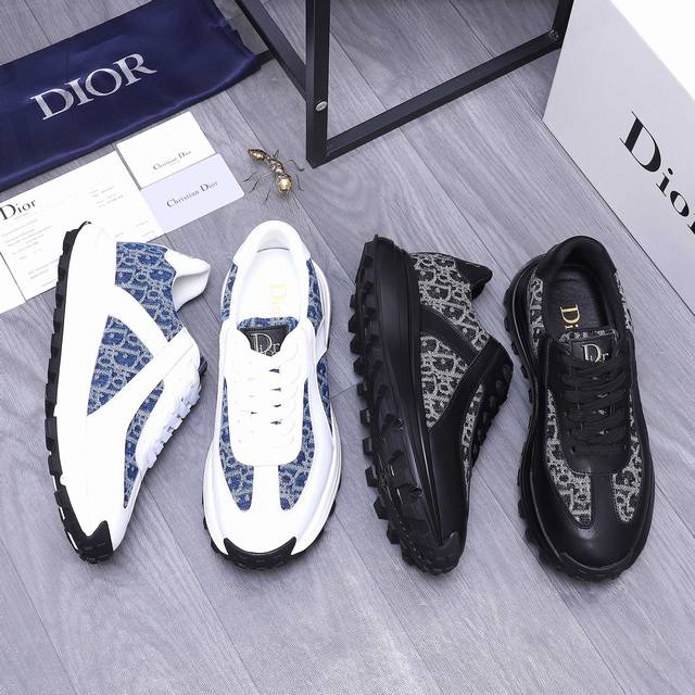 Louis Vuitton -High-end quality original casual sports shoes -Upper: pebbled cal