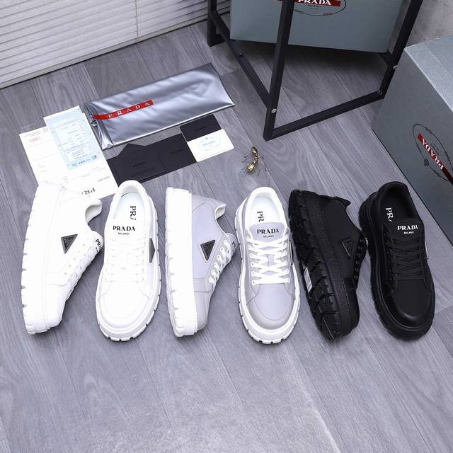 Product trademark: Prada casual shoes Standard size: 38-44 Product material: Sel
