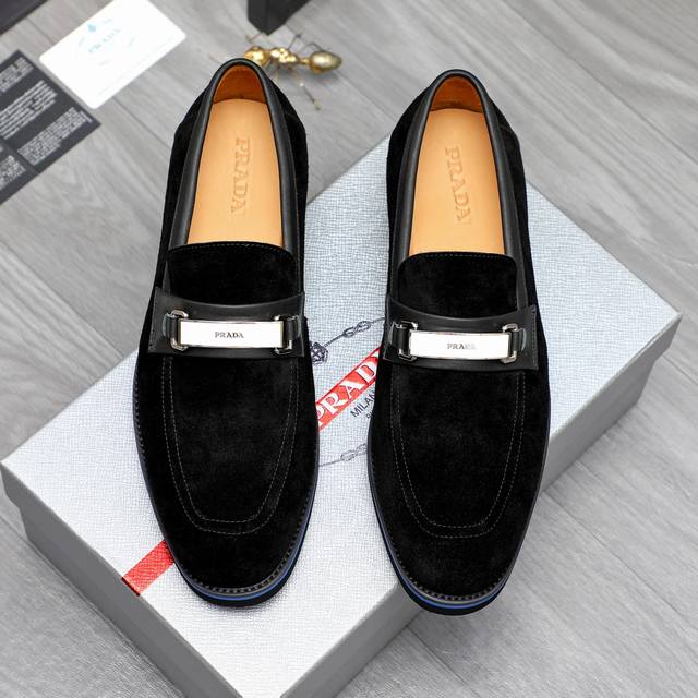 Prada -High-end quality original -Upper: silk calfskin, branded canvas, branded