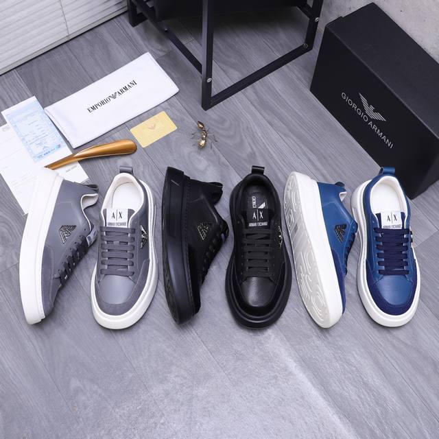 Hermes -High-end quality original casual sports shoes -Upper: suede calfskin, br