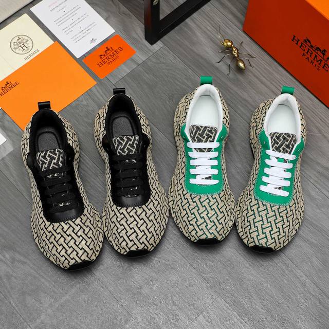 Valentin* Men's casual sports shoes, made of multi-material stitching, calfskin