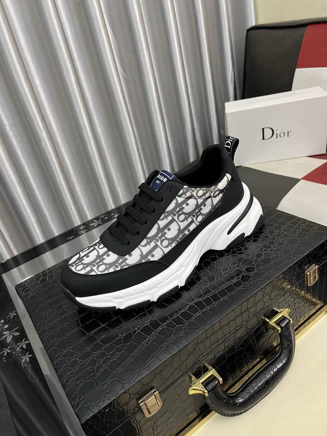 Louis Vuitton -High-end quality original casual sports shoes -Upper: calfskin wi
