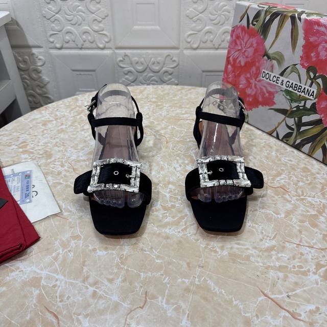Top version Amina Muaddi sparkling diamond beautiful high-heeled sandals Authent