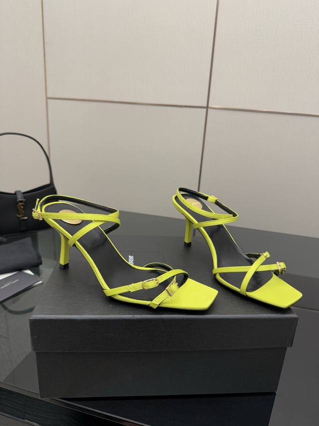 New Ysl top high version 2025 official website synchronized new high-heeled slip