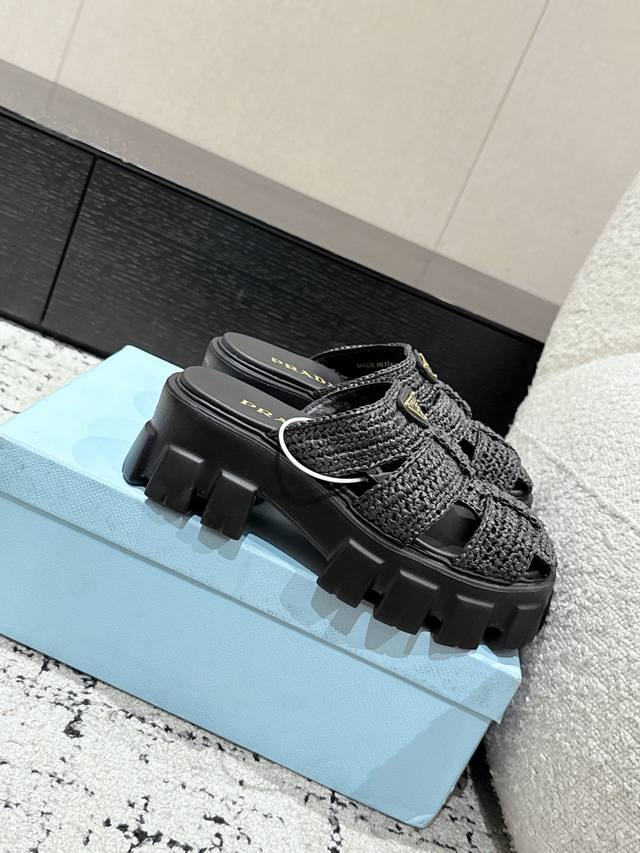 slippers single shoes Chane* new loafers classic logo decoration simple atmosphe