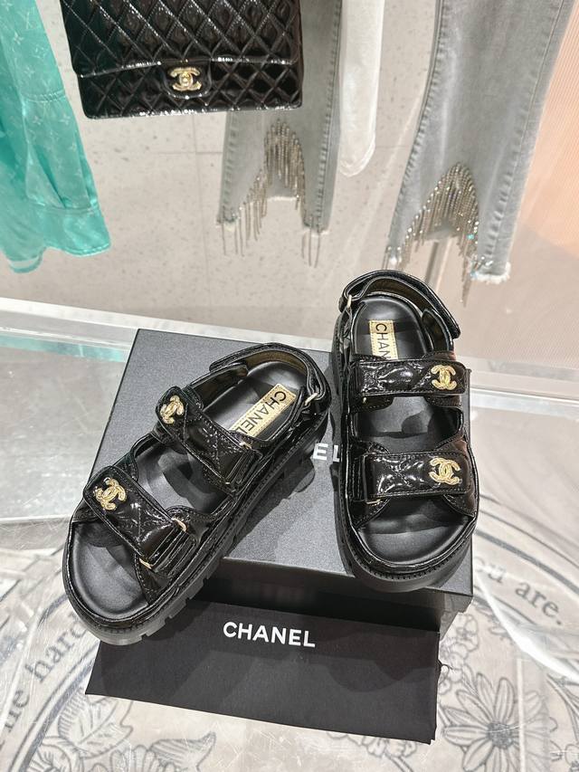slippers single shoes Chane* new double C buckle loafer series Chanel high-end f