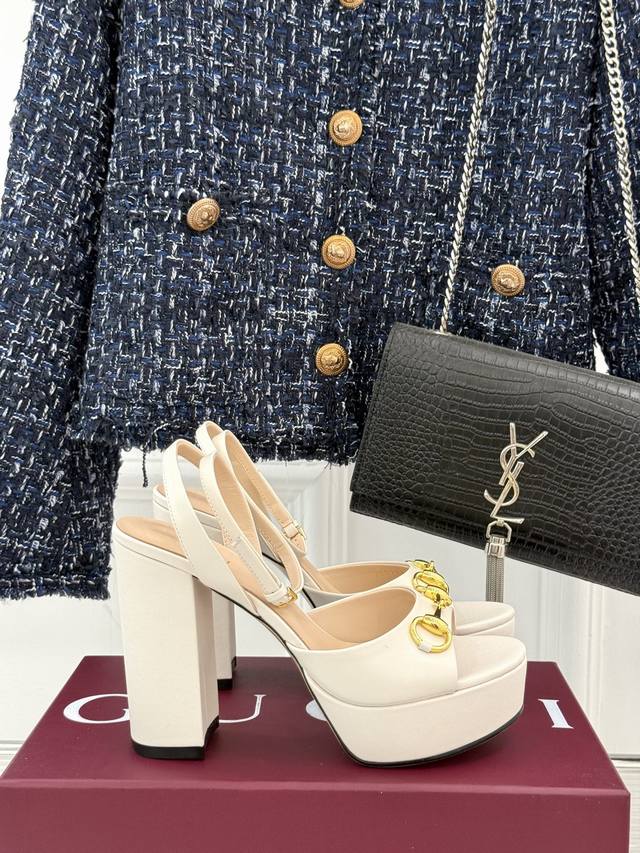 Factory price 25Ss Spring and Summer new Chanel thick heel high heel woven slipp
