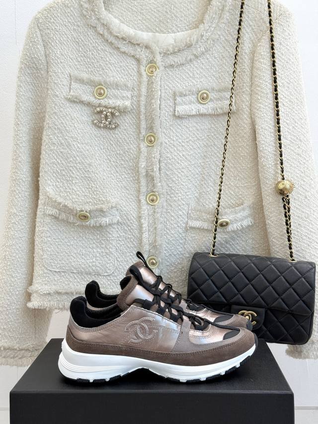 Top quality Celine new logo lace-up Dexter sneakers The fabric is made of origin