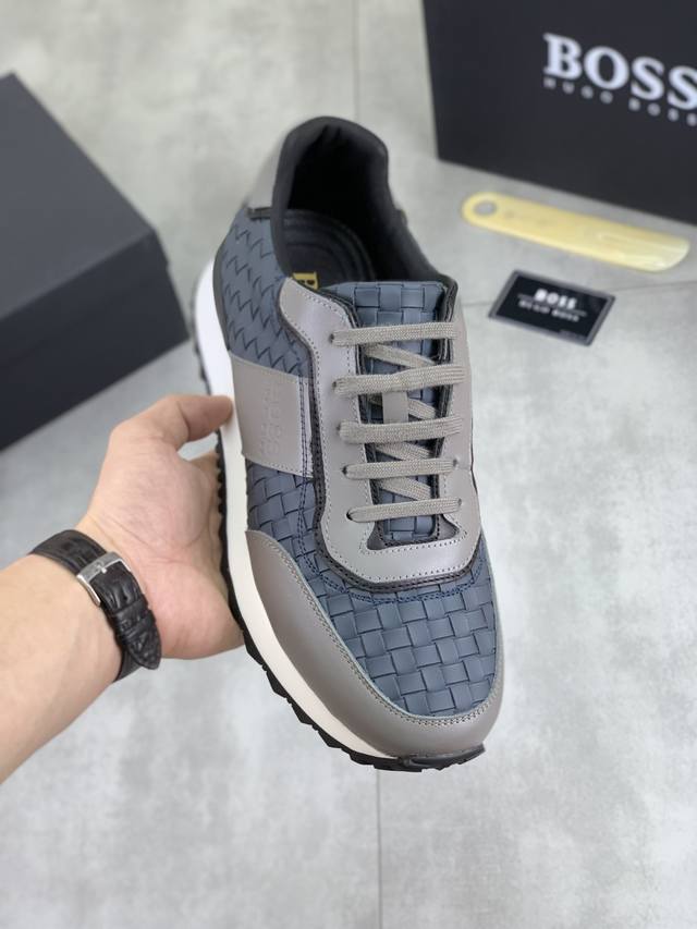 Factory P price P real price Boss 2025 original lace-up men's shoes classic high