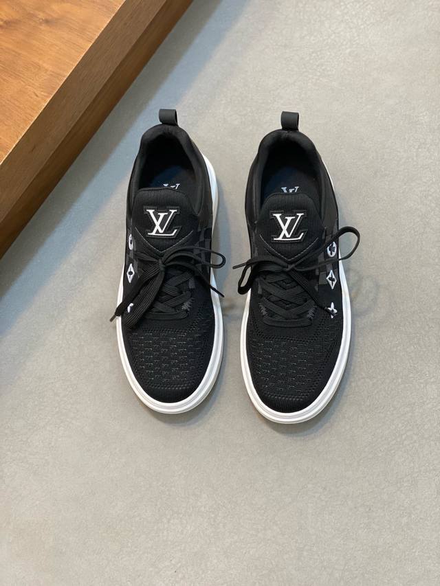Louis Vuitton -High-end quality original -Upper: brand flying woven fabric, bran