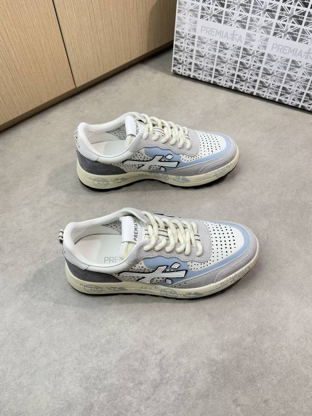 Premiata -High-end quality original casual sports shoes -Upper: Nappa calfskin,