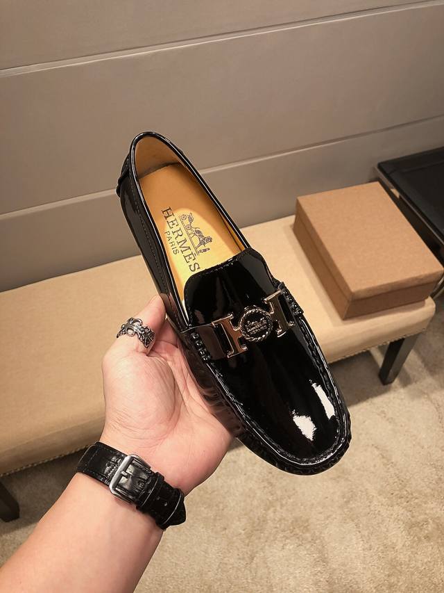 1811654FFF, real price, brand Hermes, official high-end moccasins, Hermes is alw
