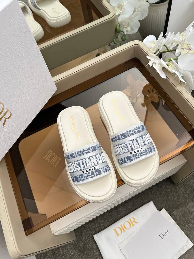Dior high version slippers, 2025 new classic style purchasing level quality