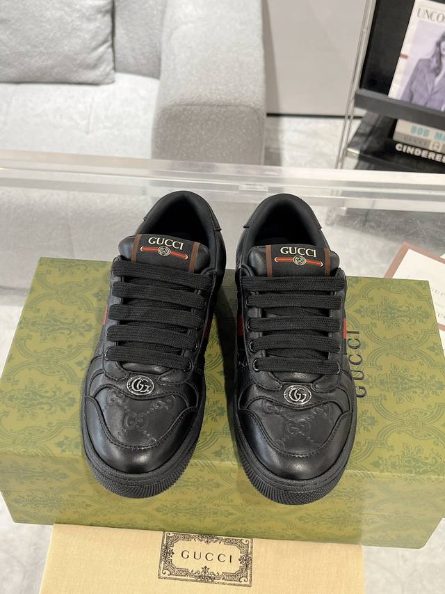 Gucci24Ss new product Screener series couple sneakers small dirty shoes Screener