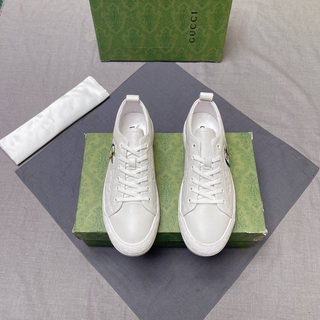 Gucci men's classic casual shoes, with imported Italian cowhide and sheepskin li