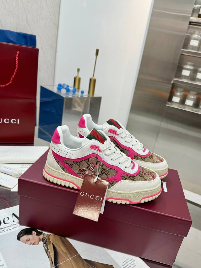 Factory Price P Gucci's latest hit high-low-top distressed couple sneakers serie