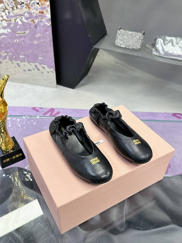 Factory P price P: Miu Miu 25Ss Spring and Summer New Ballet Shoes Miu Miu integ