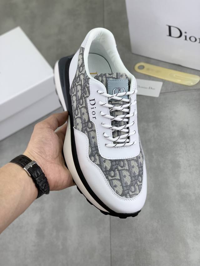 Factory P price P Dior 2025 Dior original lace-up low-top men's shoes classic ca