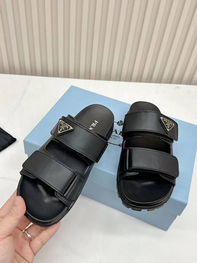 Direct sales Prada2025 latest Prada slippers, slippers show a feminine atmospher