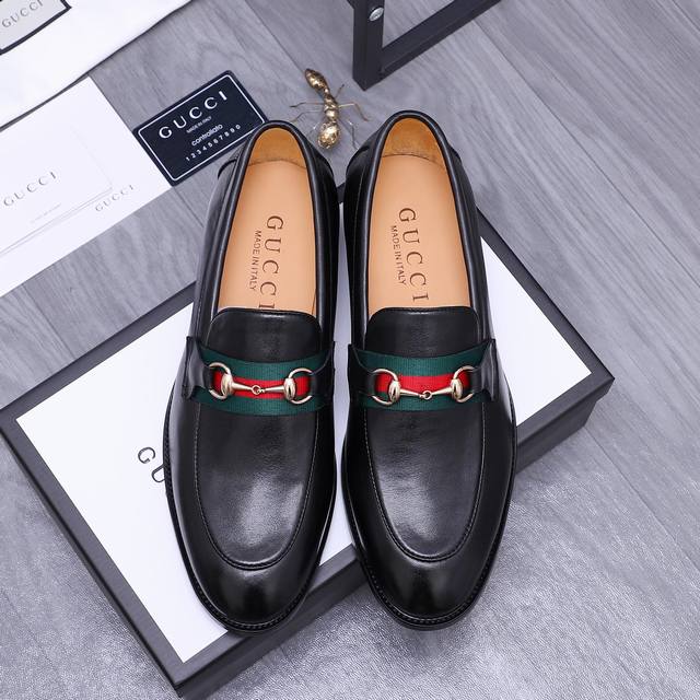 Product trademark: Gucci business casual leather shoes Standard size: 38-44 45 C