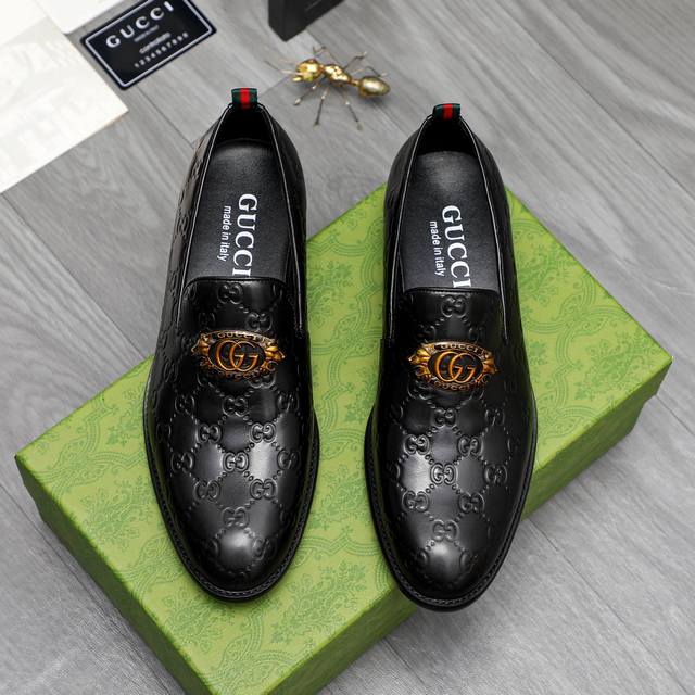 Product trademark: Guccl Gucci business casual leather shoes Standard size: 39-4
