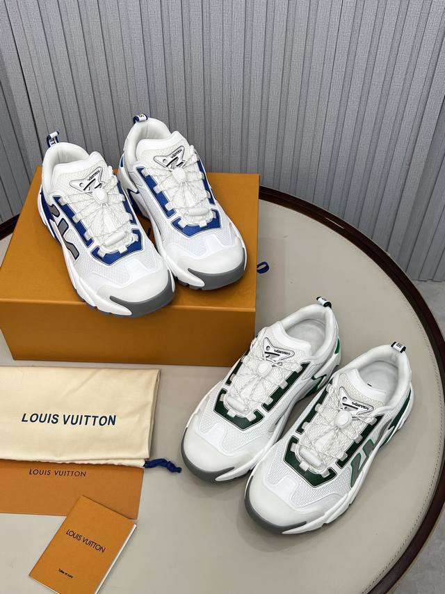 Factory Price P Lv Louis Vuitton L's Runner Tatic series thick-soled casual spor