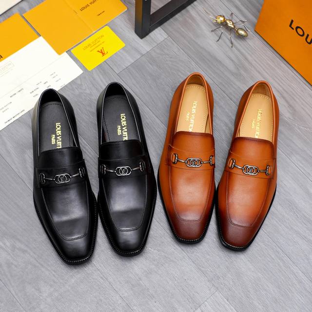 Product trademark: Lv Louis Vuitton business formal leather shoes Standard size:
