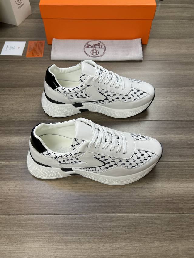 Hermes -High-end quality original -Upper: Nappa calfskin, brand totem cloth, bra