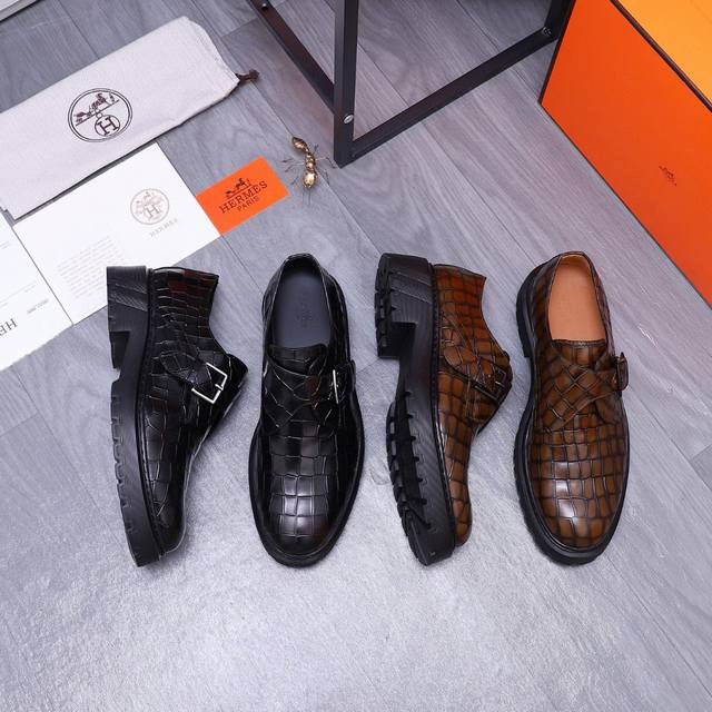Product trademark: Hermes Hermes business leather shoes Standard size: 39-44 38.