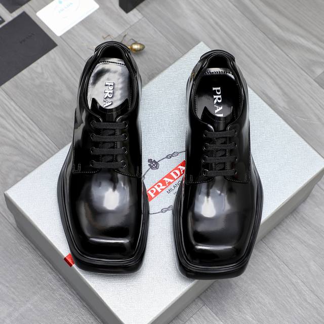 Product trademark: Prada business formal leather shoes Standard size: 38-45 Prod