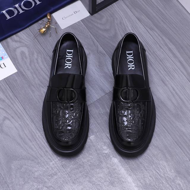 Product trademark: Dior casual slip-on leather shoes Standard size: 38-44 45 Cus