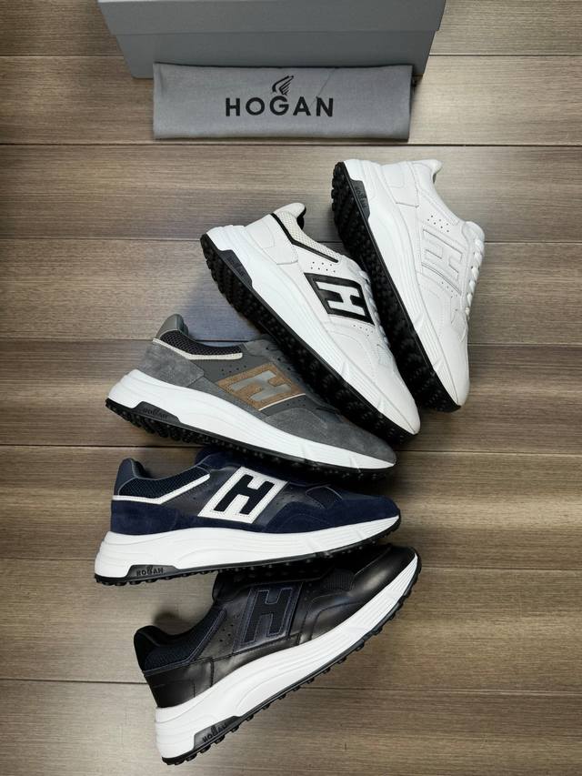 Hogan -High-end quality original -Upper: silk calfskin, suede calfskin, hollow '