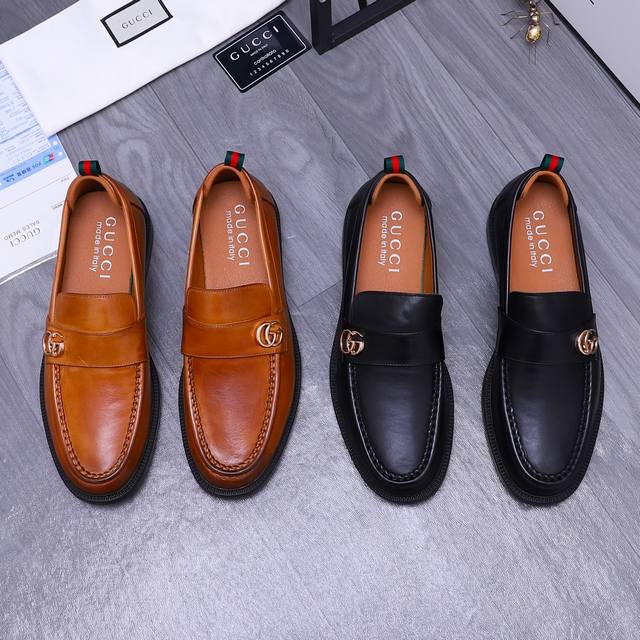 Product trademark: Gucci business casual leather shoes Standard size: 38-44 45 C
