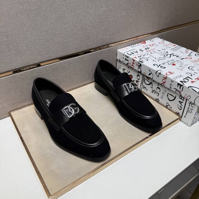 Factory price Pp Dg~ Men's casual formal leather shoes 2025Z counter simultaneou