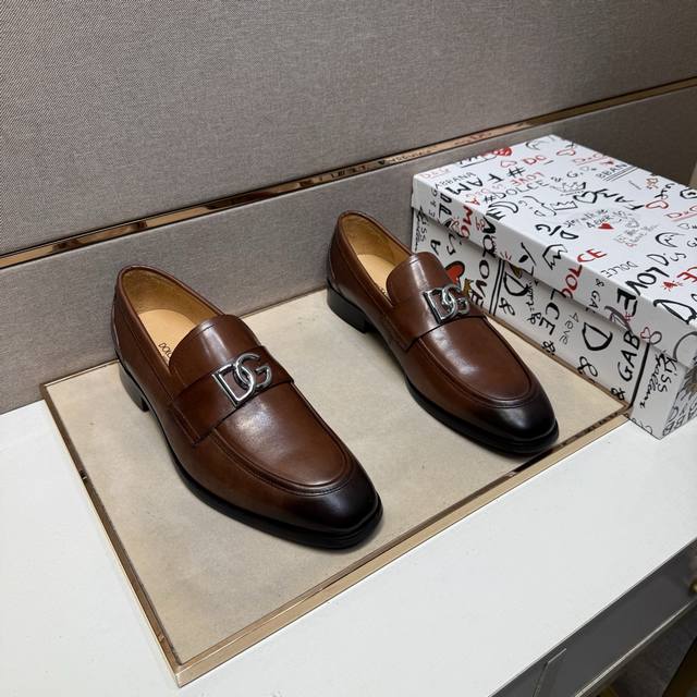 Factory price Pp Dg~ Men's casual formal leather shoes 2025Z counter simultaneou