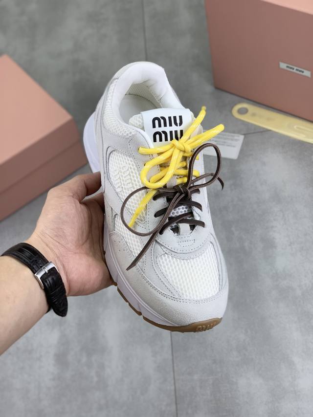 Factory P price P actual price 2660Ss Summer new Miumiu Miu Miu mesh sneakers re