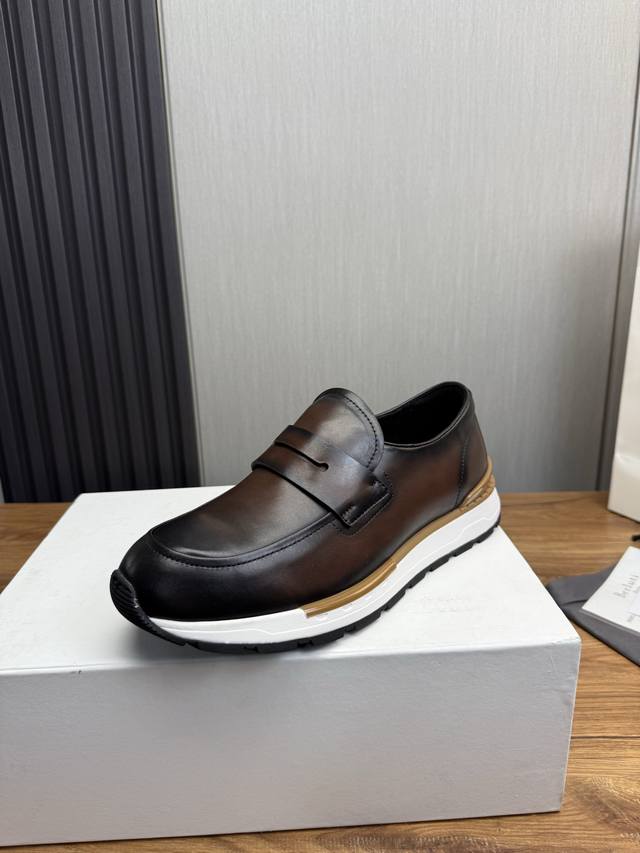 Factory P price Berluti~ Berluti. New high-end men's casual shoes, top workmansh