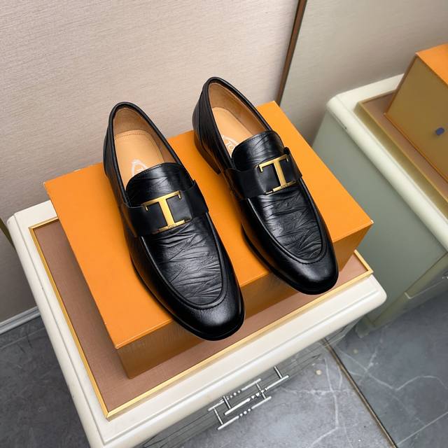 Product trademark: Tods casual leather shoes Regular size: 38-44 45.46.47 Custom