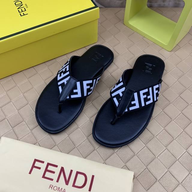 Factory P price. Top purchasing agent Fendi men's spring and summer slippers cou