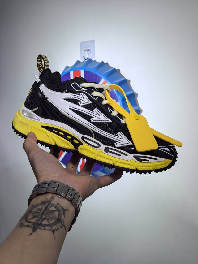 Off-White Be Right Back Round Toe Lace-up Low-top Lifestyle Shoes 3Cm Unisex Bla