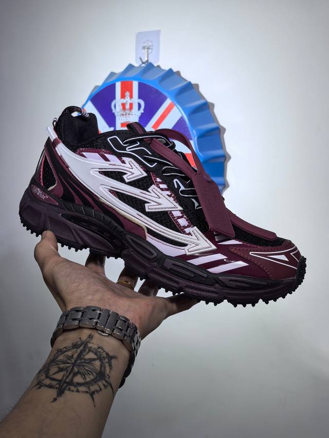 Off-White Be Right Back Round Toe Lace-up Low-top Lifestyle Shoes 3Cm Unisex Bur