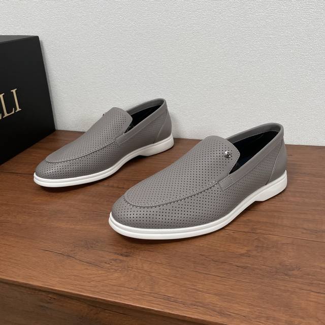 Zilli Men's New Leather Perforated Loafers Zilli is a French luxury menswear bra