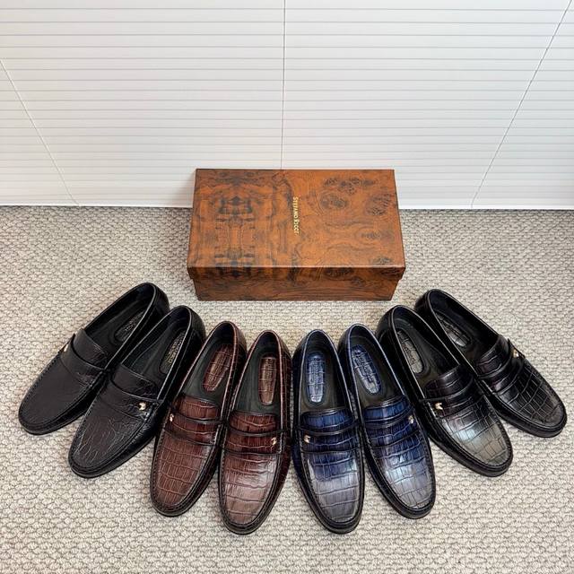 Stefano Ricci high-end men's formal casual leather shoes