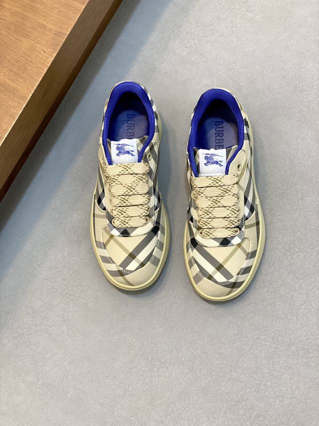 Burberry's new warhorse check casual sneakers New terrace casual sneakers Burber