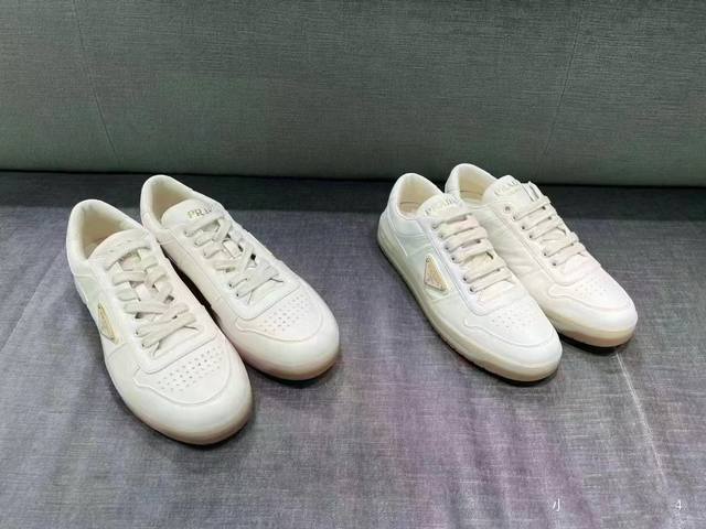 Factory Price Prada New Men's Leather Sneakers, the highest version on the marke