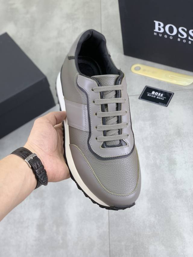 factory price men's men's sports shoes original Boss 2025 original lace-up men's
