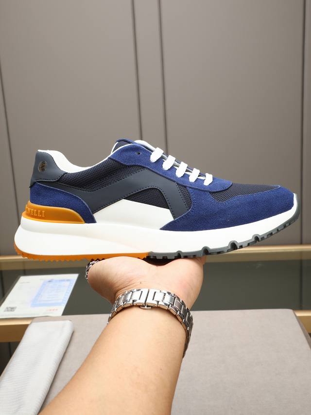 Factory P price men's sports shoes original 2025 new color matching Brunello Cuc