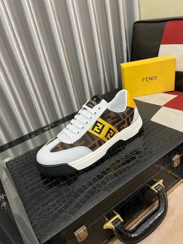 Factory Price Men's Men's Sports Shoes Original Fendi Fendi Men's Latest Casual