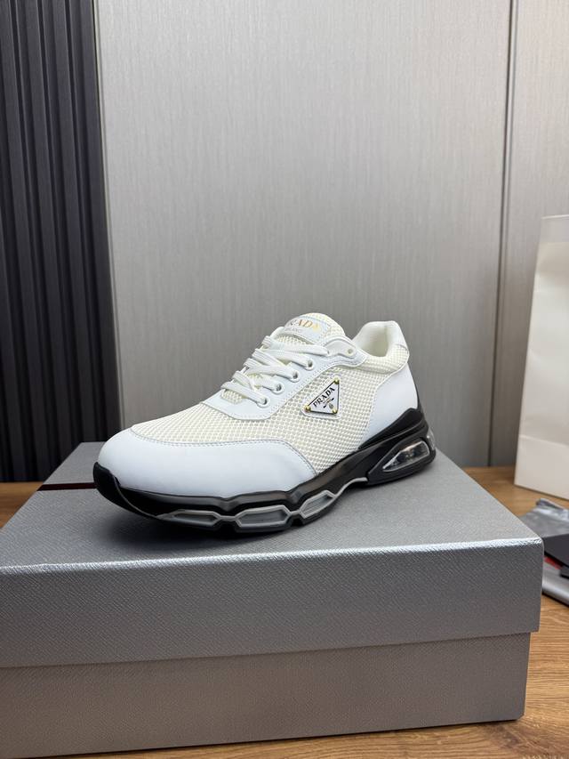 Factory P price Prada men's shoes counter hot sale, high quality shipment from o