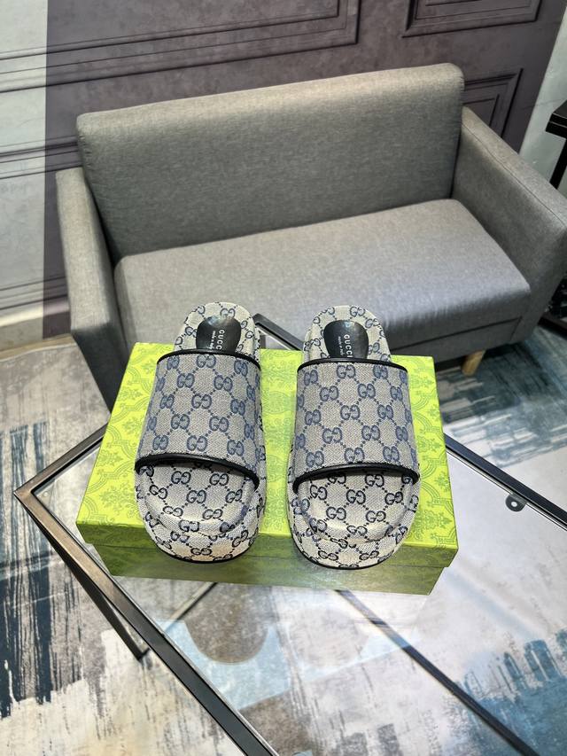Gucci top purchasing spring and summer slippers counter synchronization, special
